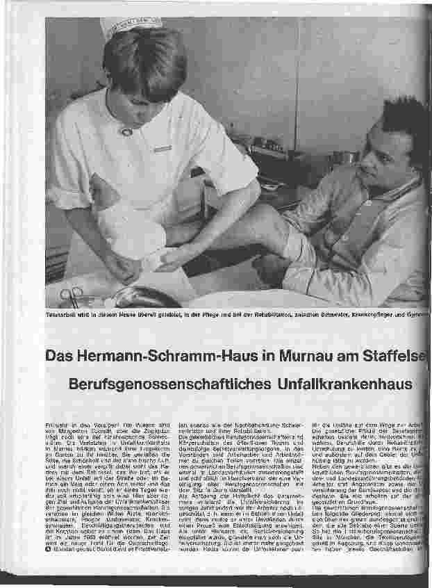 Vorschauseite 1: Das Hermann-Schramm-Haus in Murnau am Staffelsee Berufsgenossenschaftliches Unfallkrankenhaus