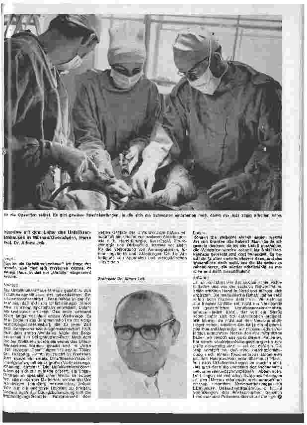 Vorschauseite 4: Das Hermann-Schramm-Haus in Murnau am Staffelsee Berufsgenossenschaftliches Unfallkrankenhaus