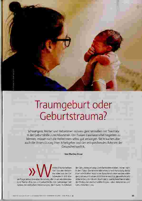 Vorschauseite 1: Traumgeburt oder Geburtstrauma?
