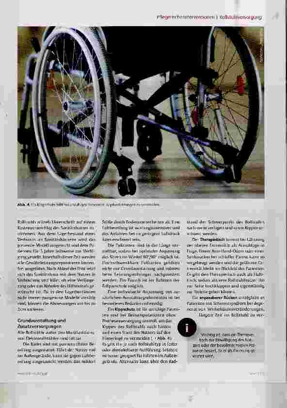 Vorschauseite 4: Mehr als vier Räder Rollstuhlversorgung in der geriatrischen Klinik