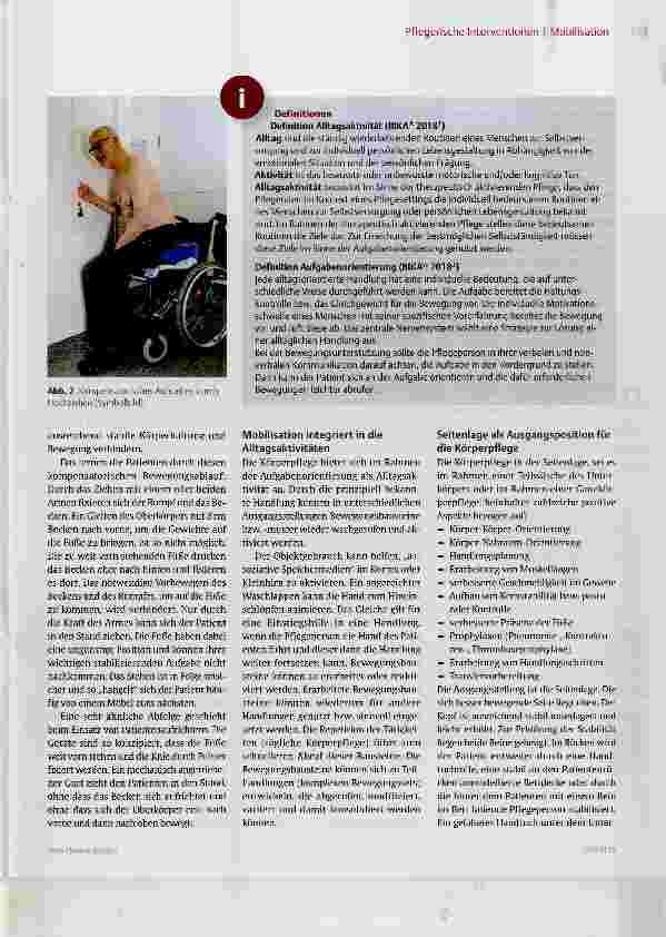 Vorschauseite 3: Mobilisation durch therapeutisch aktivierende Pflege