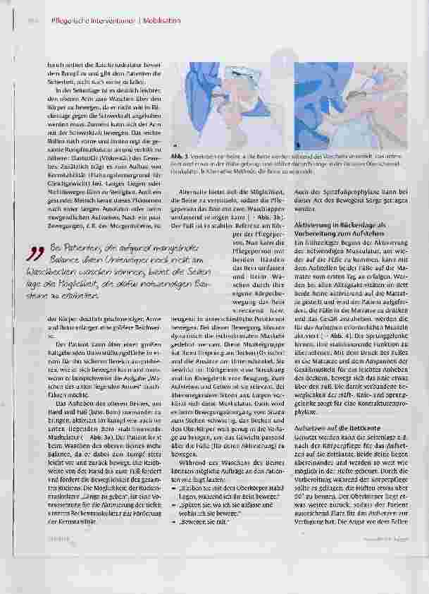 Vorschauseite 4: Mobilisation durch therapeutisch aktivierende Pflege