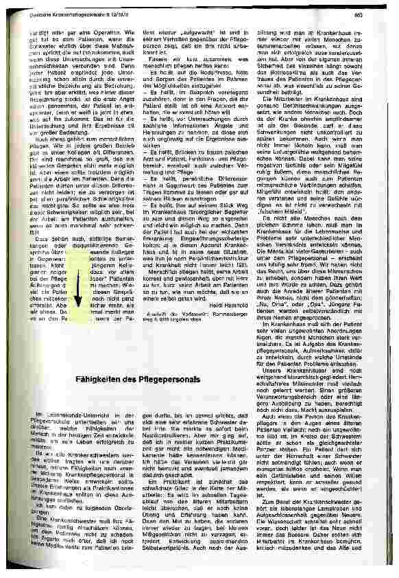 Vorschauseite 1: Fähigkeiten des Pflegepersonals