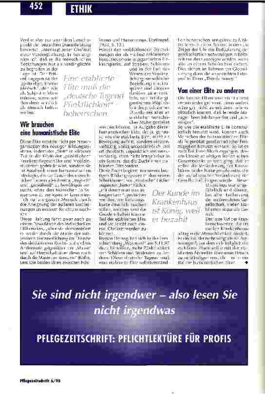 Vorschauseite 3: Wozu brauchen wir Elite? Krankenhaus-Hierarchie
