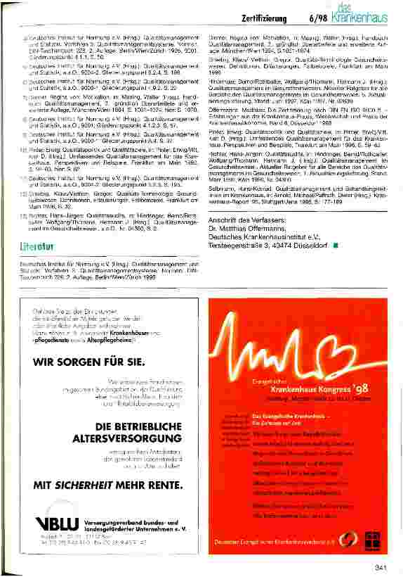 Vorschauseite 5: Die Aufgaben der Geschäftsleitung bei der Zertifizierung nach DIN EN ISO 9000 ff.