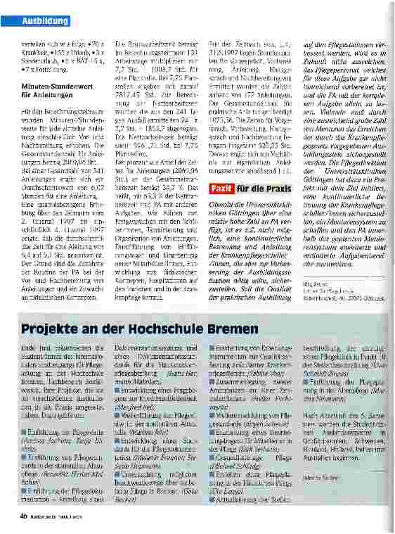 Vorschauseite 3: Leistungserfassung für Praxisanleiter/innen