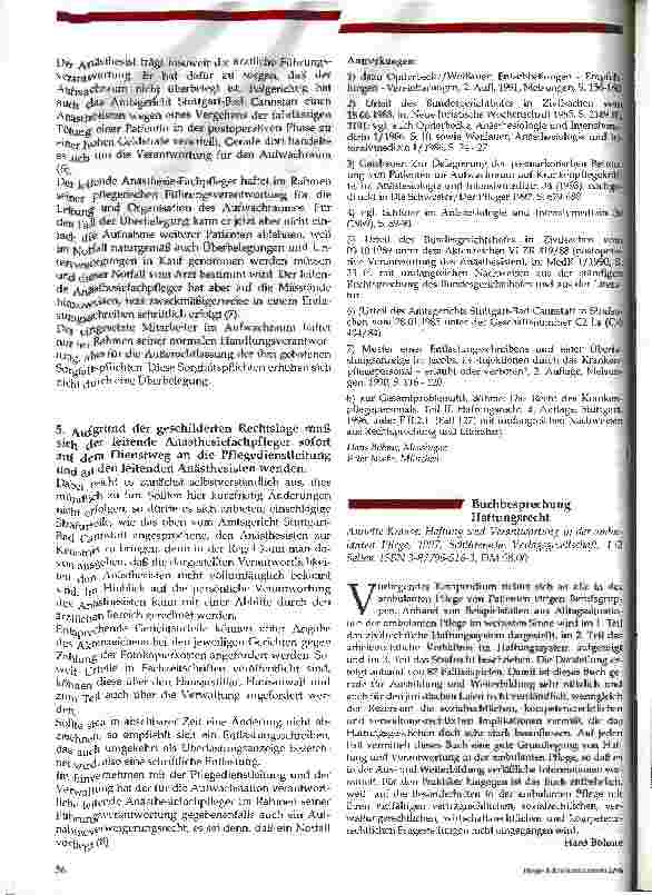 Vorschauseite 2: Frage 2: Zur Überbelegung des Aufwachraumes