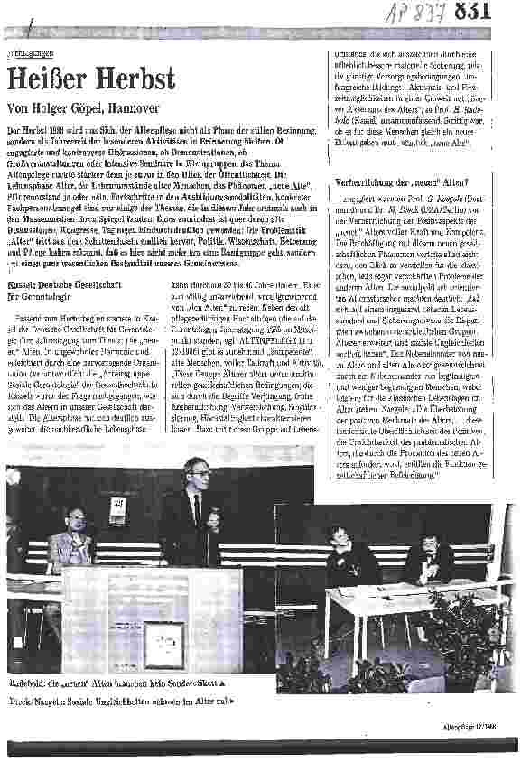 Vorschauseite 1: Fachtagungen: Heißer Herbst