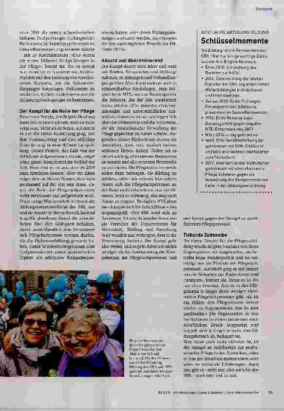 Vorschauseite 2: Verteidigerin der Pflegebildung