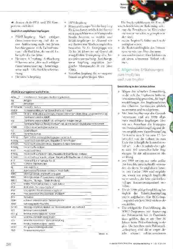 Vorschauseite 4: Impfplan 2008