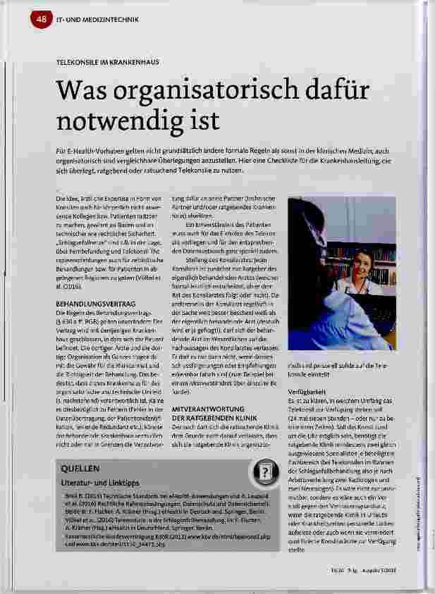 Vorschauseite 1: Was organisatorisch dafür notwendig ist