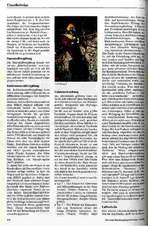 Vorschauseite 3: Ursachen und Behandlung von Tauchunfällen