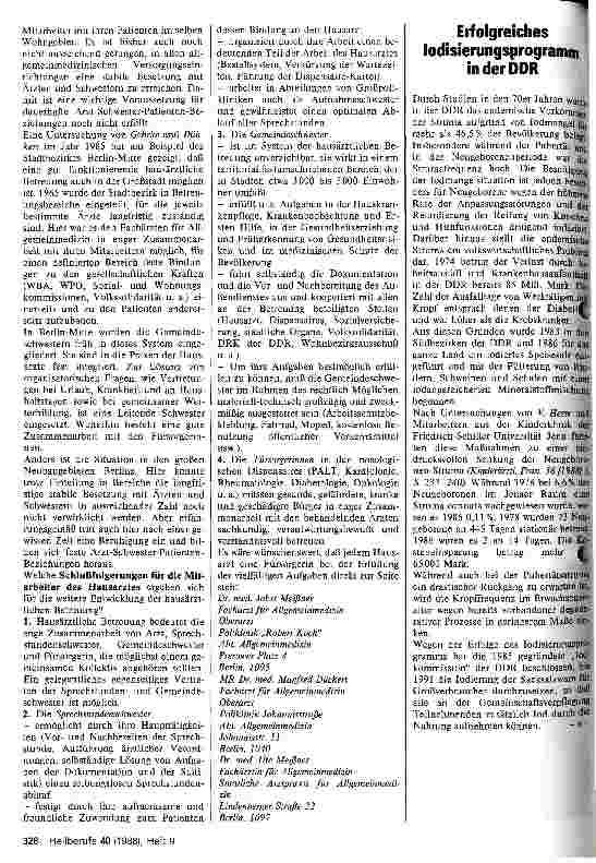 Vorschauseite 2: Hausärztliche Betreuung - Schlußfolgerungen für Sprechstundenund Gemeindeschwestern sowie Fürsorgerinnen