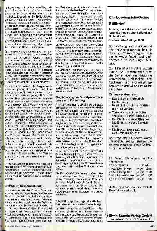 Vorschauseite 2: Zusammenführung von klinischer Pädiatrie und Sozialpädiatrie