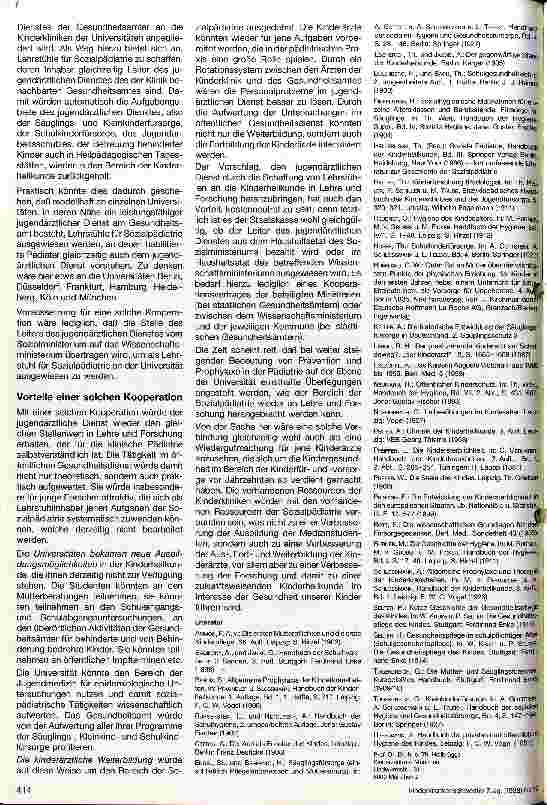 Vorschauseite 3: Zusammenführung von klinischer Pädiatrie und Sozialpädiatrie