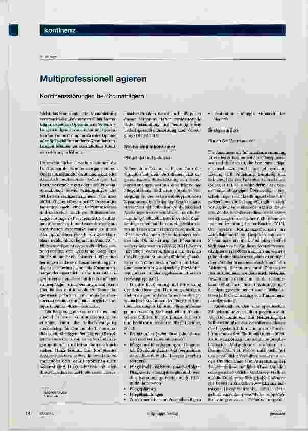 Vorschauseite 1: Multiprofessionell agieren