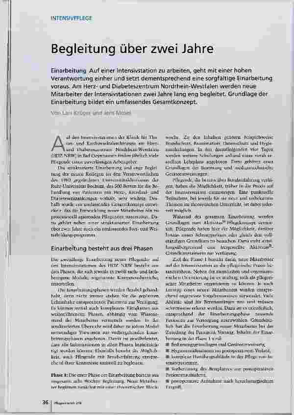 Vorschauseite 1: Begleitung über zwei Jahre