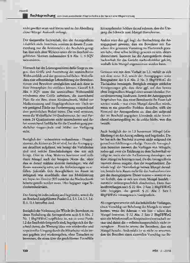 Vorschauseite 5: Zum Einsatz ausreichender Pflegefachkräfte in der Nacht in einer Pflegeeinrichtung