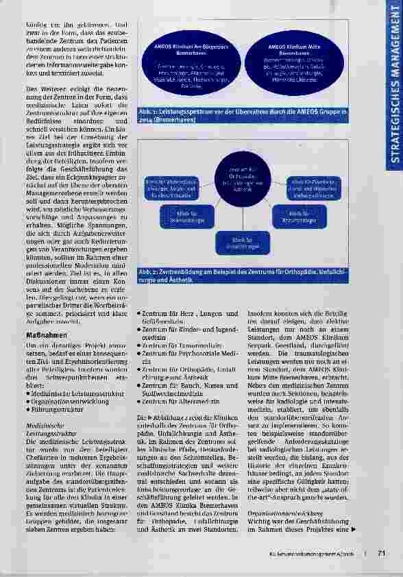 Vorschauseite 2: Medizinische Leistungsstrategie in Klinikverbünden