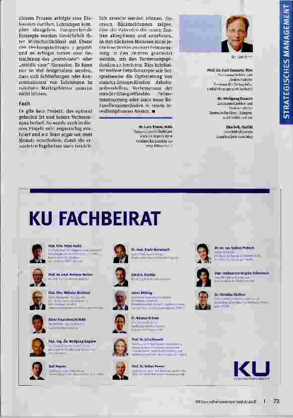 Vorschauseite 4: Medizinische Leistungsstrategie in Klinikverbünden