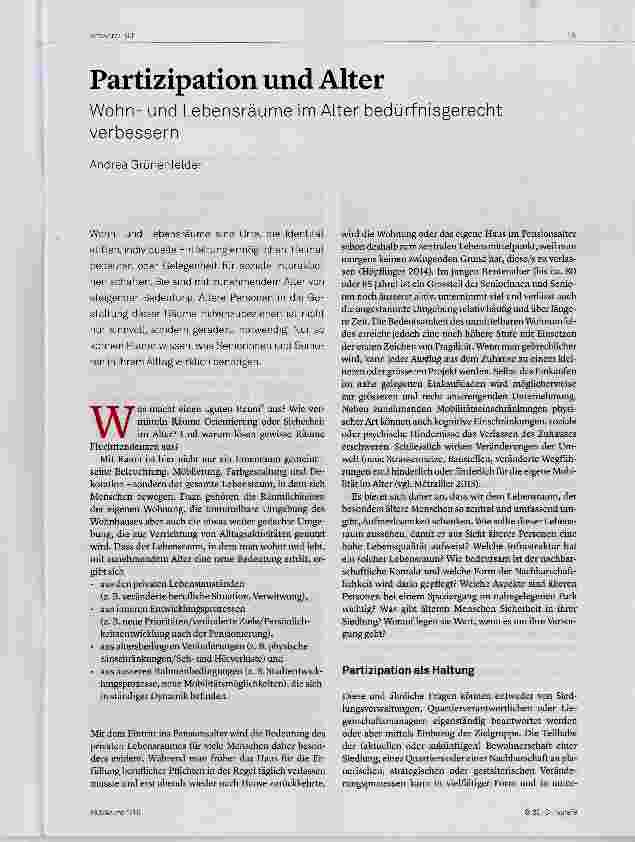 Vorschauseite 1: Partizipation und Alter