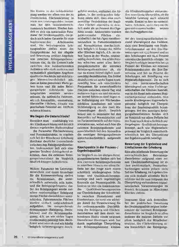 Vorschauseite 3: Klinikreinigung wird unterschätzt