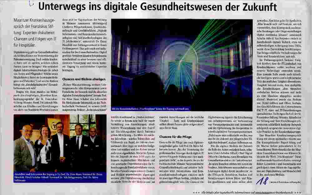 Vorschauseite 1: Unterwegs ins digitale Gesundheitswesen der Zukunft