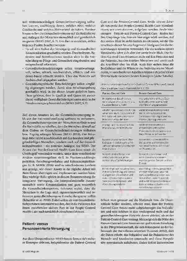 Vorschauseite 2: Den Menschen konsequent ins Zentrum stellen