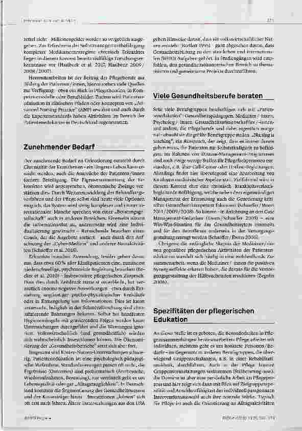 Vorschauseite 3: Patientenedukation in der Pflege Themensammlung und Unterrichtsvorschläge