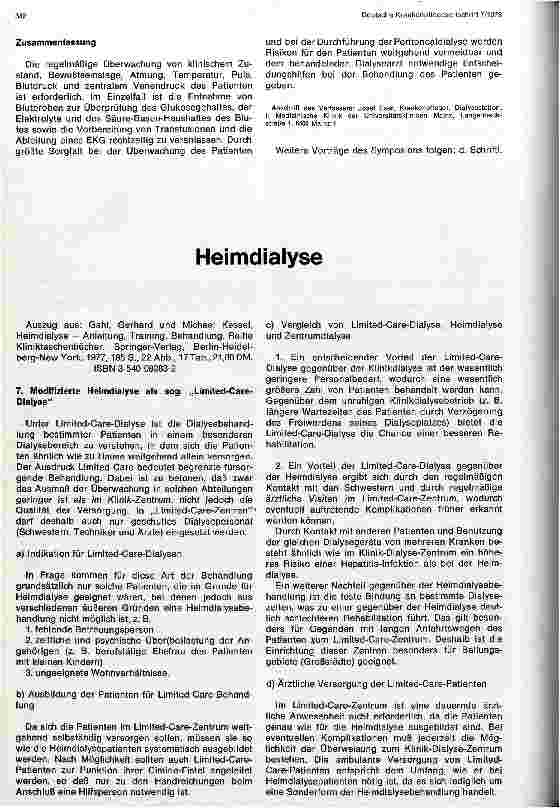 Vorschauseite 3: Komplikationen bei der Durchführung der Peritonealdialyse