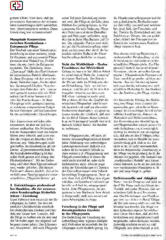 Vorschauseite 3: Probleme professionellen Handelns in der extramuralen Krankenpflege