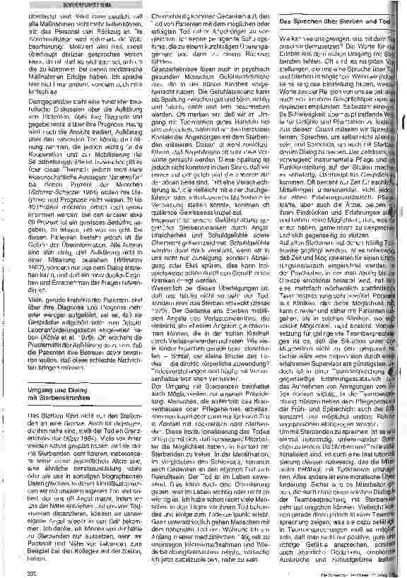 Vorschauseite 2: Sterbebegleitung - affektive Schwierigkeiten und Möglichkeiten