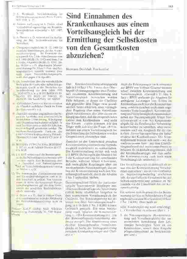 Vorschauseite 3: Abschluß von Vertriebsbindungsverträgen für Arzneimittel durch Krankenhausapotheken