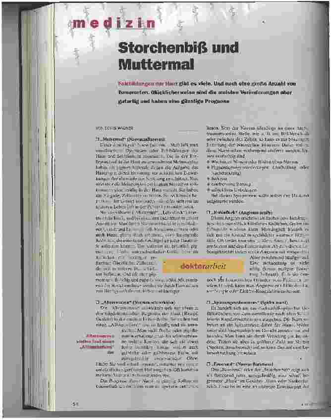 Vorschauseite 1: Storchenbiß und Muttermal