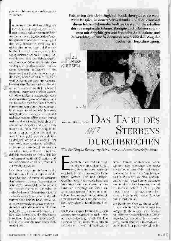 Vorschauseite 3: Von Sterbenden das Leben lernen