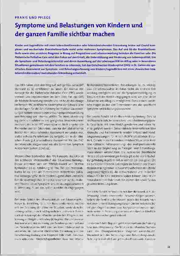 Vorschauseite 1: Symptome und Belastungen von Kindern und der ganzen Familie sichtbar machen