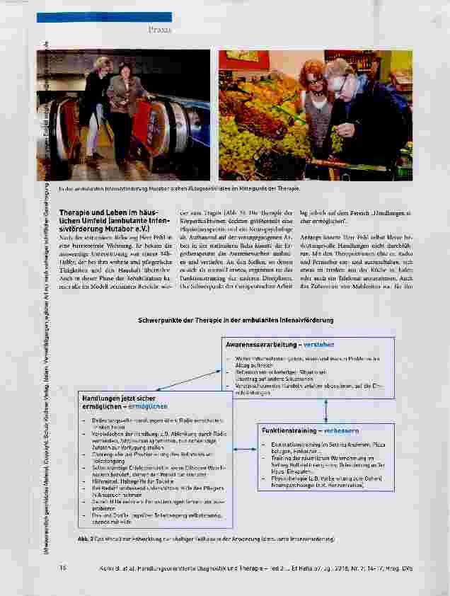 Vorschauseite 3: Ein Weg zu nachhaltiger Teilhabe Handlungsorientierte Diagnostik und Therapie (HoDT) Teil 2