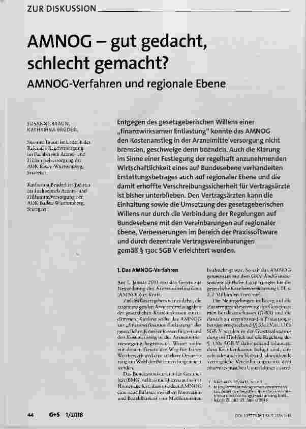 Vorschauseite 1: AAANOG gut gedacht, schlecht gemacht?