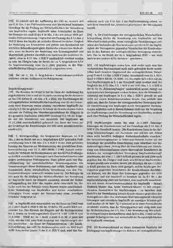 Vorschauseite 3: Vertragsärztliche Versorgung Regelung der Versorgung mit Impfleistungen durch Verträge zwischen Krankenkassen und ihrer Verbände mit den Kassenärztlichen Vereinigungen (KÄV) Siche…