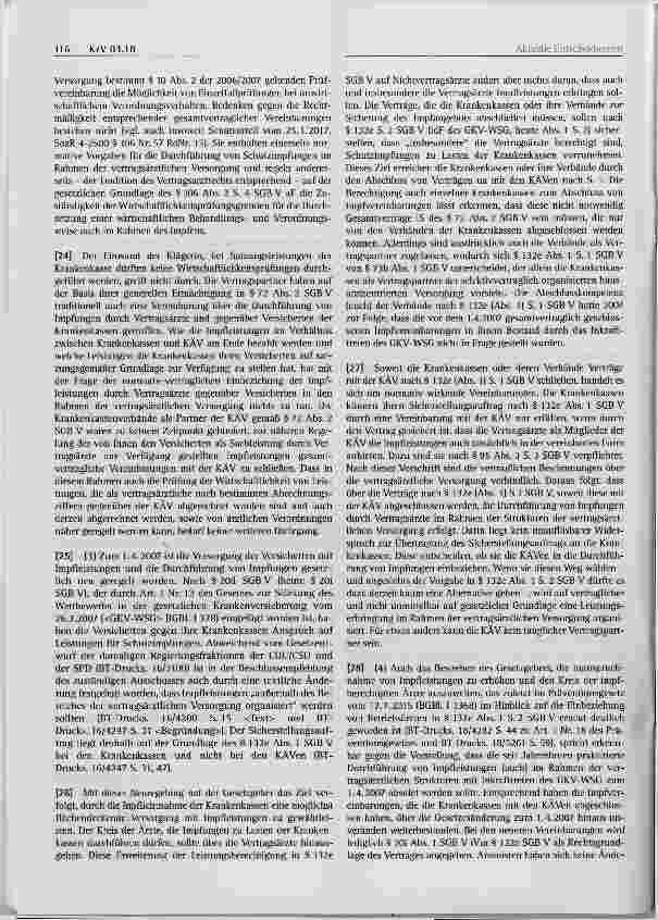 Vorschauseite 4: Vertragsärztliche Versorgung Regelung der Versorgung mit Impfleistungen durch Verträge zwischen Krankenkassen und ihrer Verbände mit den Kassenärztlichen Vereinigungen (KÄV) Siche…