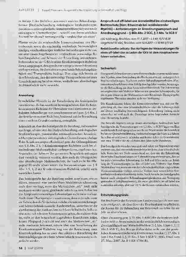 Vorschauseite 2: Ausgewählte Rechtsprechung zu Gesundheit und Pflege