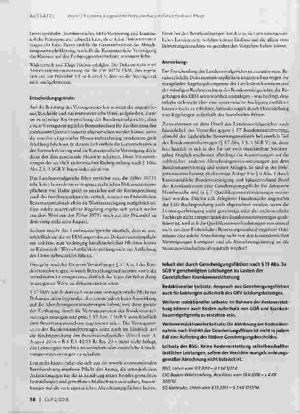 Vorschauseite 4: Ausgewählte Rechtsprechung zu Gesundheit und Pflege