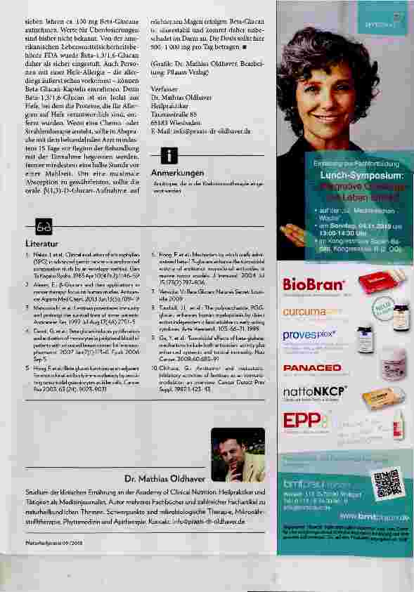 Vorschauseite 4: Einsatz von Beta-Glucan in der adjuvanten Krebstherapie