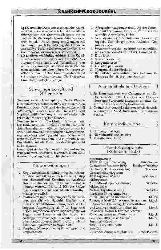 Vorschauseite 2: Gentamycin