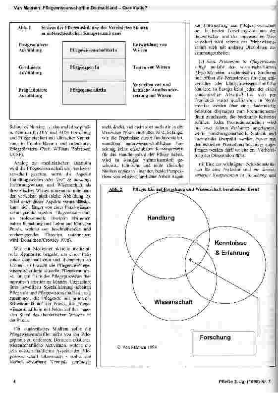 Vorschauseite 2: Pflegewissenschaft in Deutschland: Quo vadis? (Teil 1)