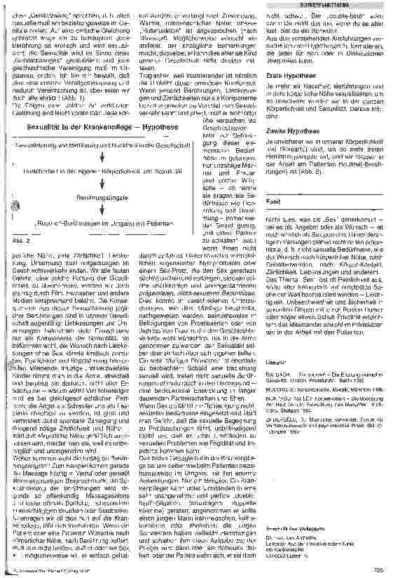 Vorschauseite 3: Zwischen Berührungsangst und Routine-Berühungen