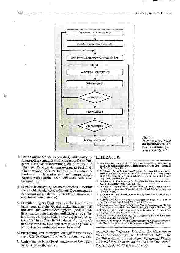 Vorschauseite 2: Definition zur Qualitätssicherung in der Krankenhausmedizin