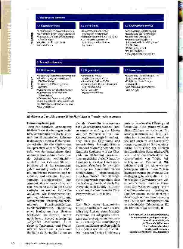 Vorschauseite 3: Konsolidierung und Zukunftssicherung geschafft