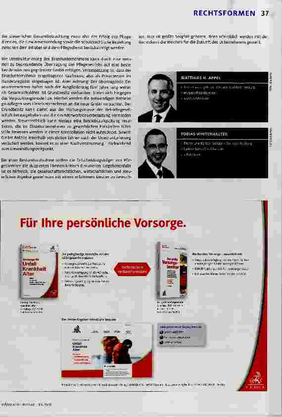Vorschauseite 4: Welche Rechtsform passt zu unserem Pflegedienst?