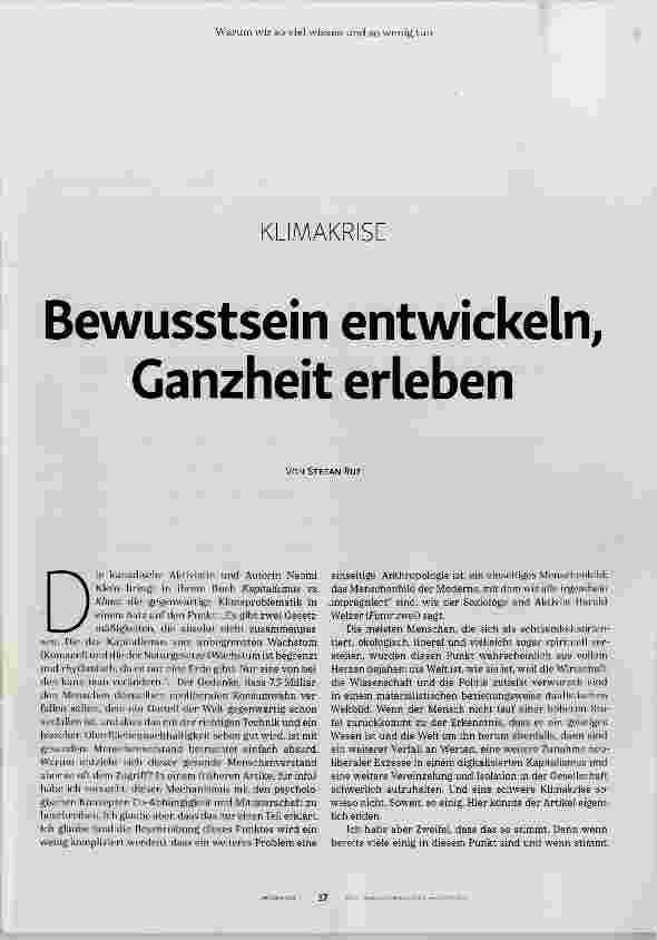 Vorschauseite 2: Bewusstsein entwickeln, Ganzheit erleben
